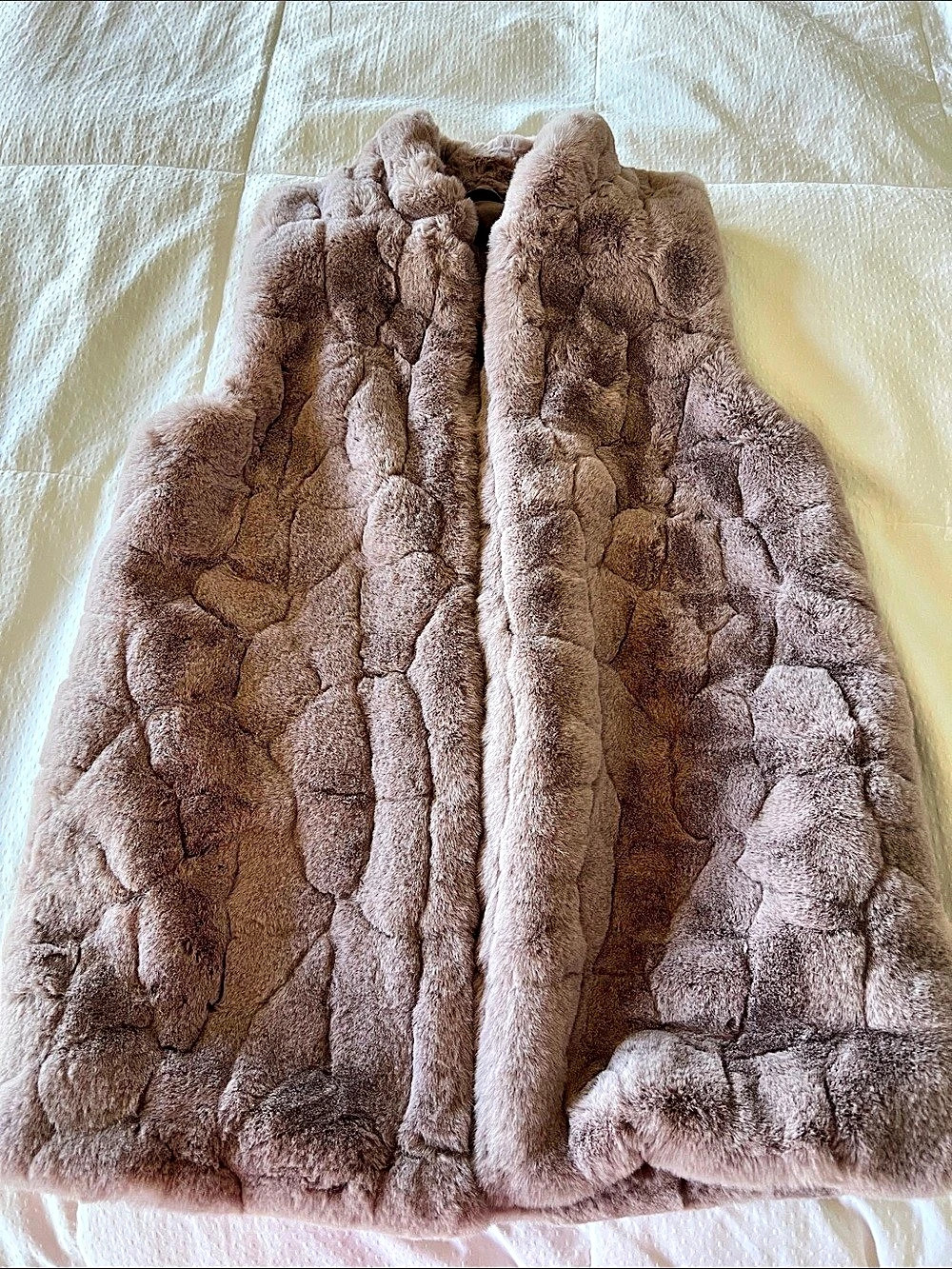 Rachel Zoe Faux Fur Vest Brown Size Small